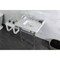 Kingston Brass 30 Carrara Marble Console Sink with Brass Legs, Marble WhitePolished Chrome LMS3030MBSQ1 - alternate 6